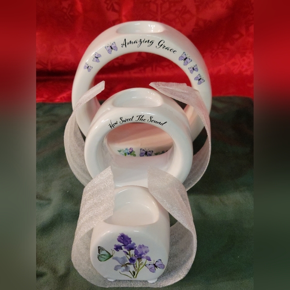 BNIB Candle Holder 3 Piece Nested Interiors Decorative Set - Picture 2 of 12